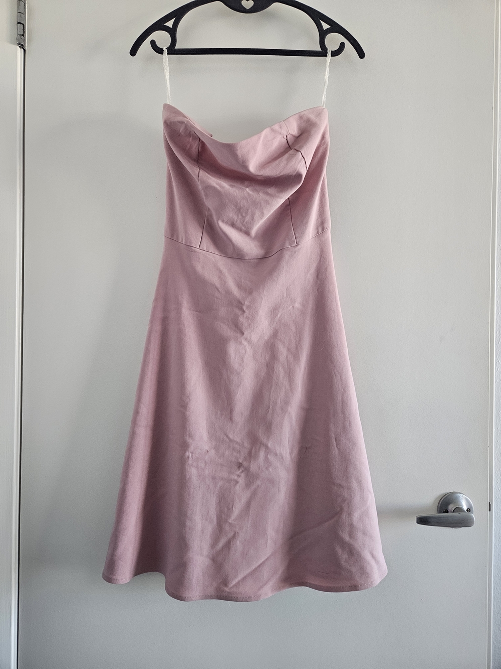 Charlotte Russe Dusty Pink Strapless A-Line Dress